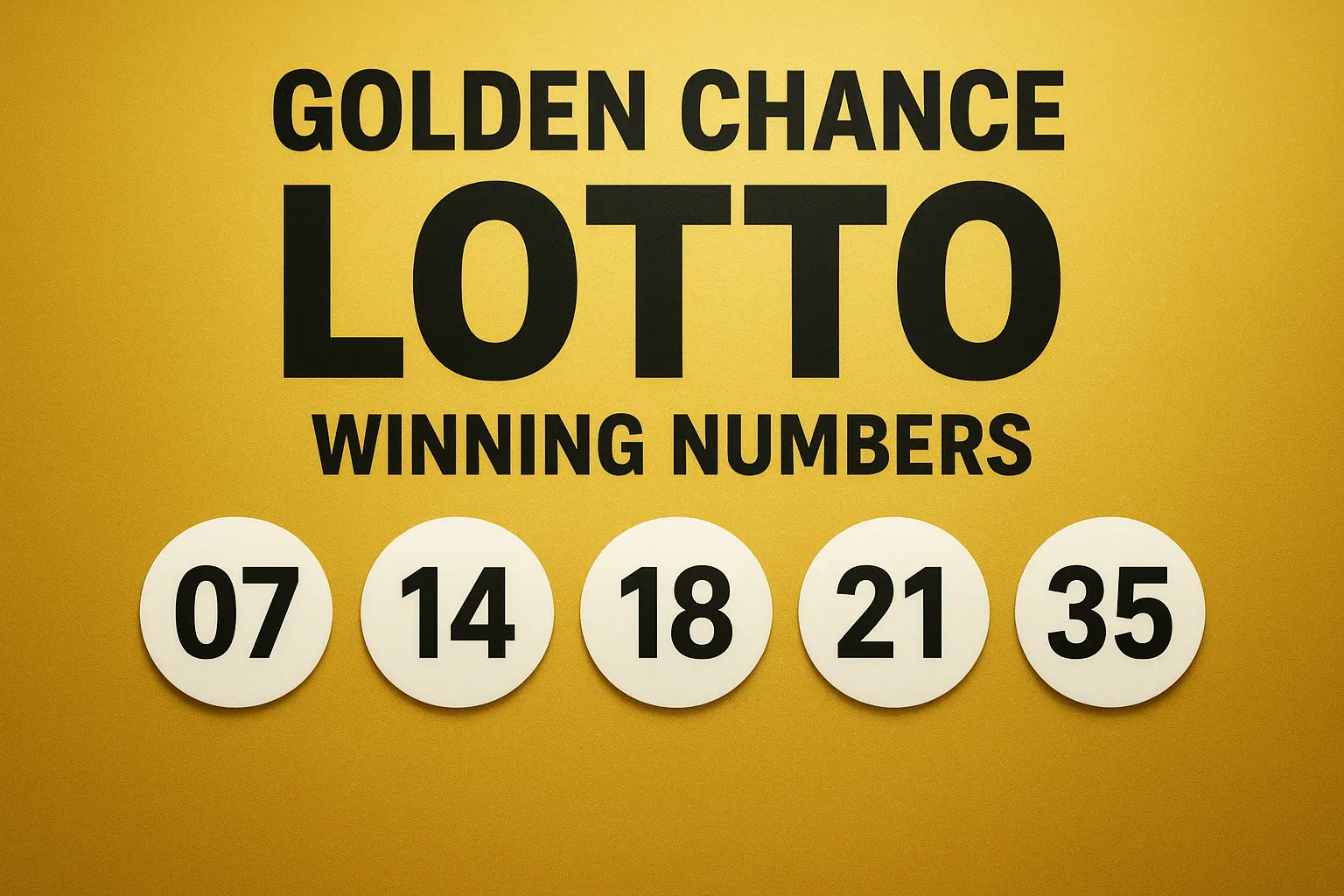 Golden Chance Lotto Result Today